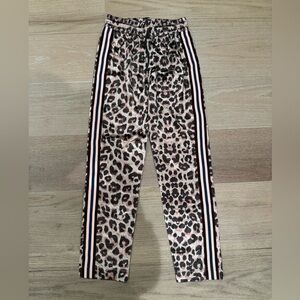 Mother Women’s Satin Cheetah Joggers